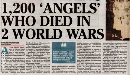 1200 angels died two world wars