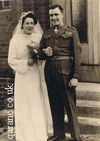 1940 Army Bride And Groom