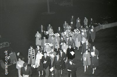 1957 QA Officers Wearing Capes Outside