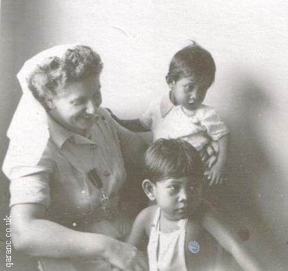 Army Nursing Sister With Children