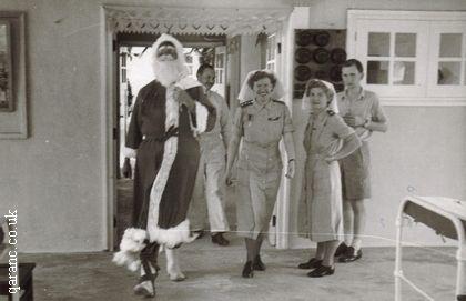BMH Kamunting Ward 8 1952 Father Christmas With Doctors And Nurses