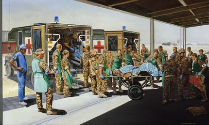 Camp Bastion Field Hospital and Medical Treatment Facility MTF Helmand Territory Southern Afghanistan