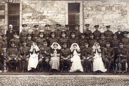 Group photo RAMC Orderlies Doctors QAIMNS Nurses Matron Ireland