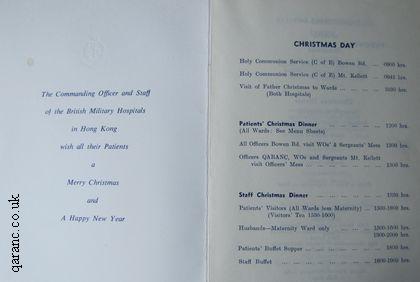 Hong Kong Christmas Menu