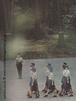 Learning to march QARANC Parade ground square aldershot soldier cover
