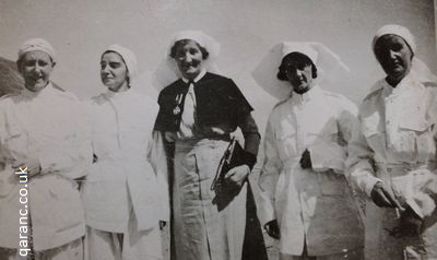 Polish Refugee Prisoner of War Red Cross Nurses With QAIMNS Matron And Nursing Sisters
