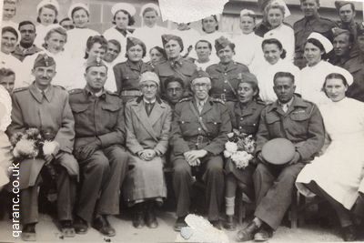 Polish staff 1942 with QAIMNS Matron and Assistant Matron