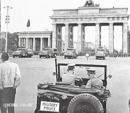 Regimental Military Police Jeep West Berlin Border 1961