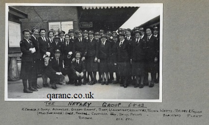 Tidworth Train Station Railway Departure 1942 VADs to Netley Group