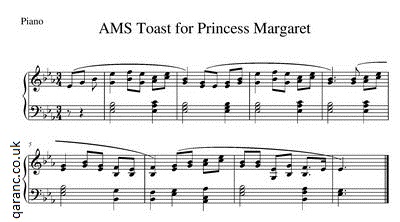 AMS Toast for Princess Margaret (Piano)