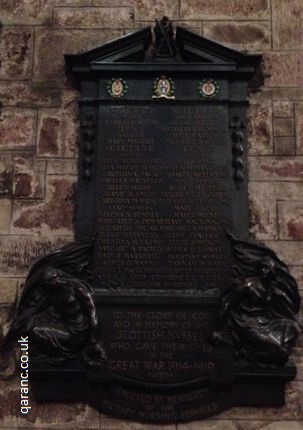 st giles cathedral edinburgh scottish war memorial nurses great war