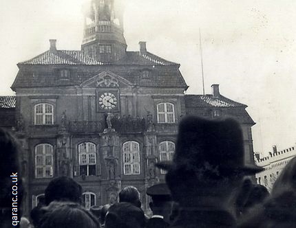 Announcement Victory Germans being told Luneberg Germany May 1945