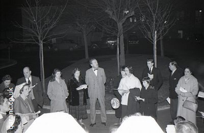 Hospital Staff Singing Outside 1950s Hospital
