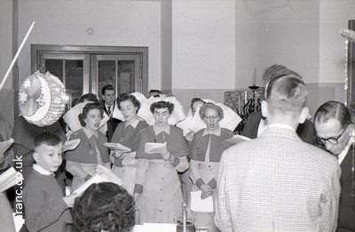 On Ward QARANC Nurses Singing Christmas Carols