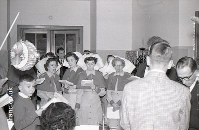On Ward QARANC Nurses Singing Christmas Carols