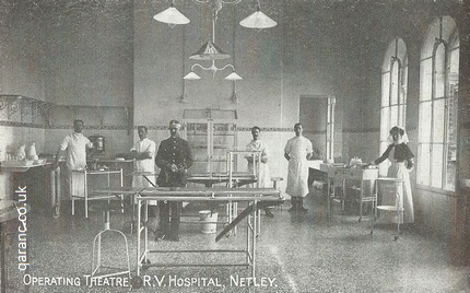 Operating Theatre RV Hospital Netley Postcard