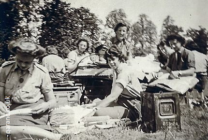 Preparing bandages QAIMNS Bayeux second world war 