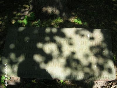 Queens Coronation Stone Plaque Hannover Germany