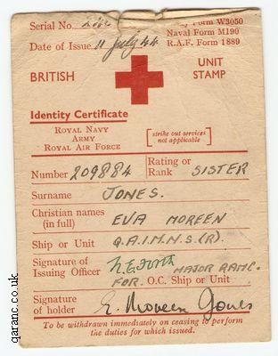 Red Cross Identity Certificate