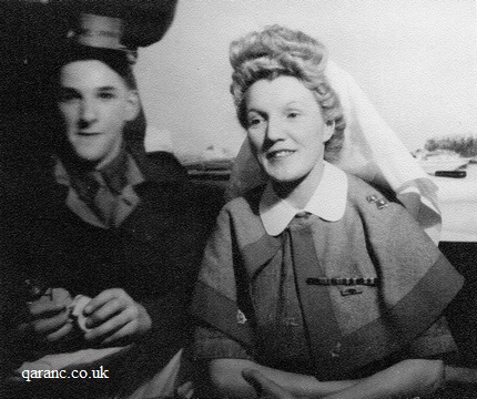 Ribbons WW2 worn on Tippet Cape QAIMNSR Nursing Sister