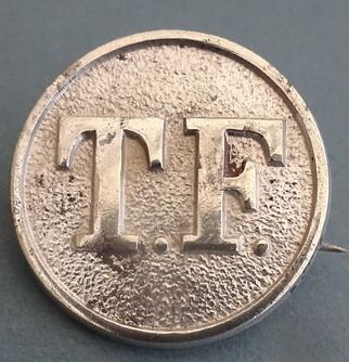 TF Territorial Force Metal Badge