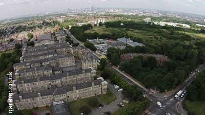 aerial photograph shooters hill woolwich london