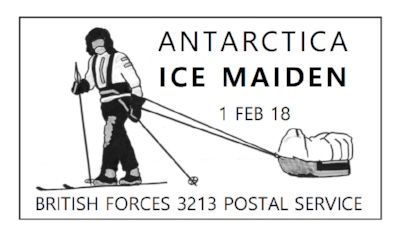 antartica ice maiden commemorative first day cover stamp