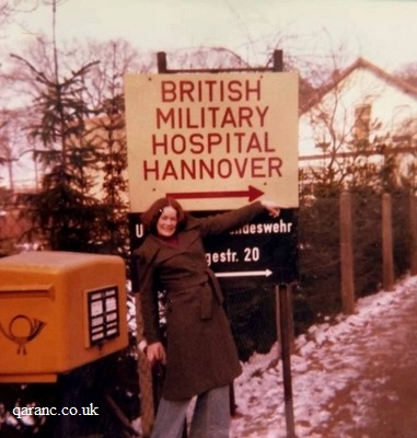 British Military Hospital Hannover Sign 1976