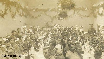 Christmas Dinner during World War One with Patients Nurses and Doctors