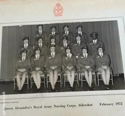 induction group february 1972 qaranc qatc centre aldershot