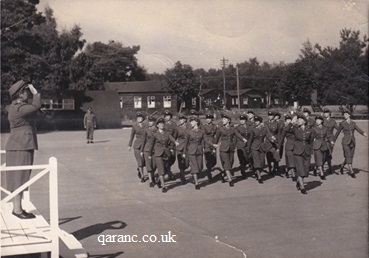 passing out parade qaranc queen alexandra camp hindhead