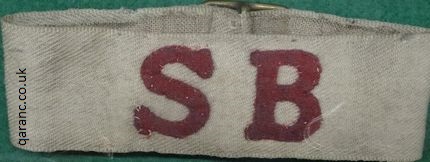 BRITISH ARMY STRETCHER BEARER ARMBAND WW2 