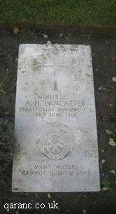 Territorial Army Nurse Grave