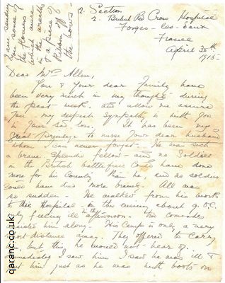 world war 1 letters to loved ones